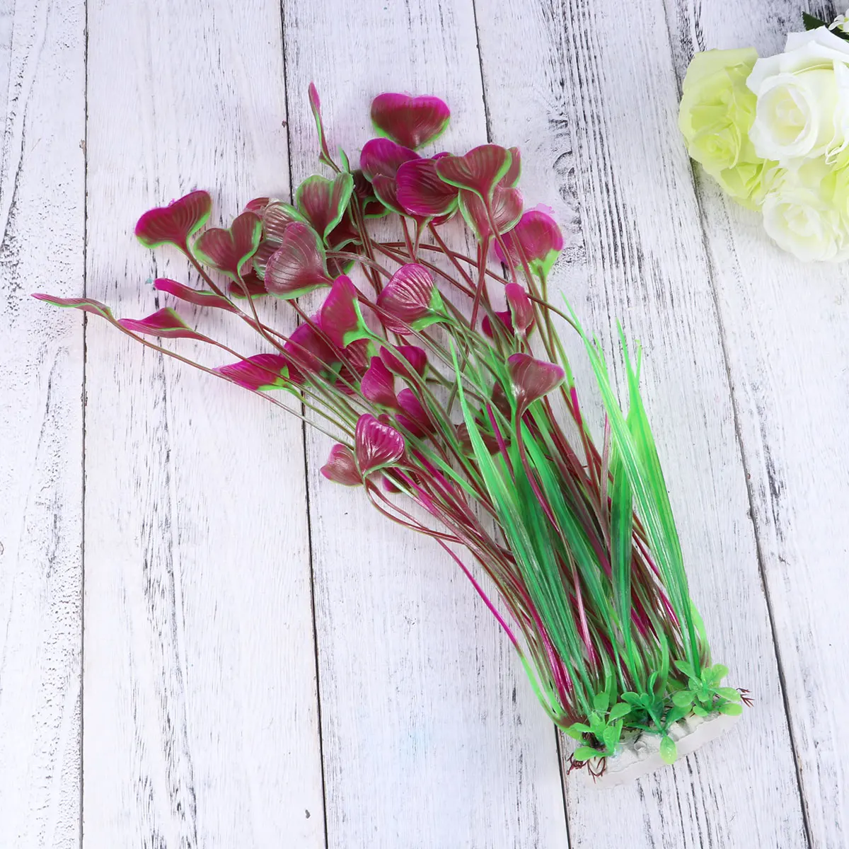 

Artificial Aquarium Plants Fake Water Grass Decorations for Fish Tank L scape Non Toxic Rust Free Lifelike Green Pet
