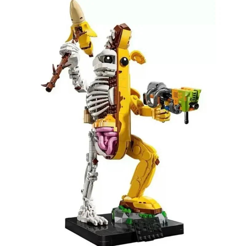 1414Pcs Movie Game Peely Bone Humanoid Banana Model Moc Bricks 77072 Building Blocks Fortnite Sets Adults Toys Christmas Gifts