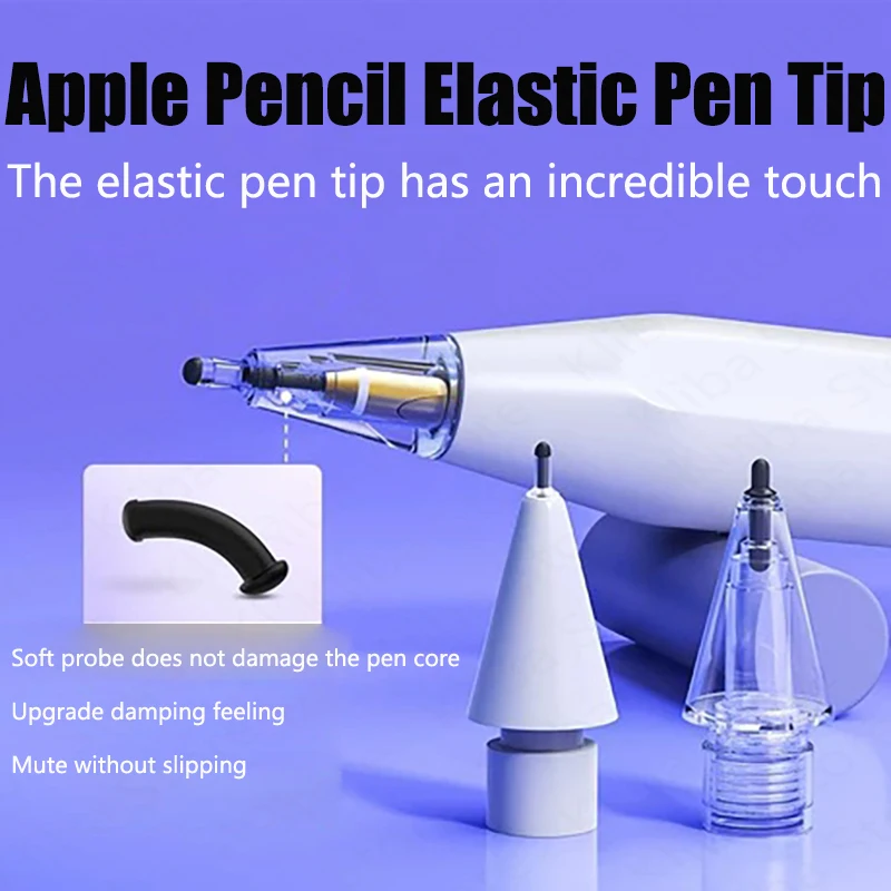 Pencil Tips For Apple Pencil 1/2 Gen Replacement Crystal Diamond Tips For iPad Pencil 1/2 Anti-wear Stylus Pen Tips