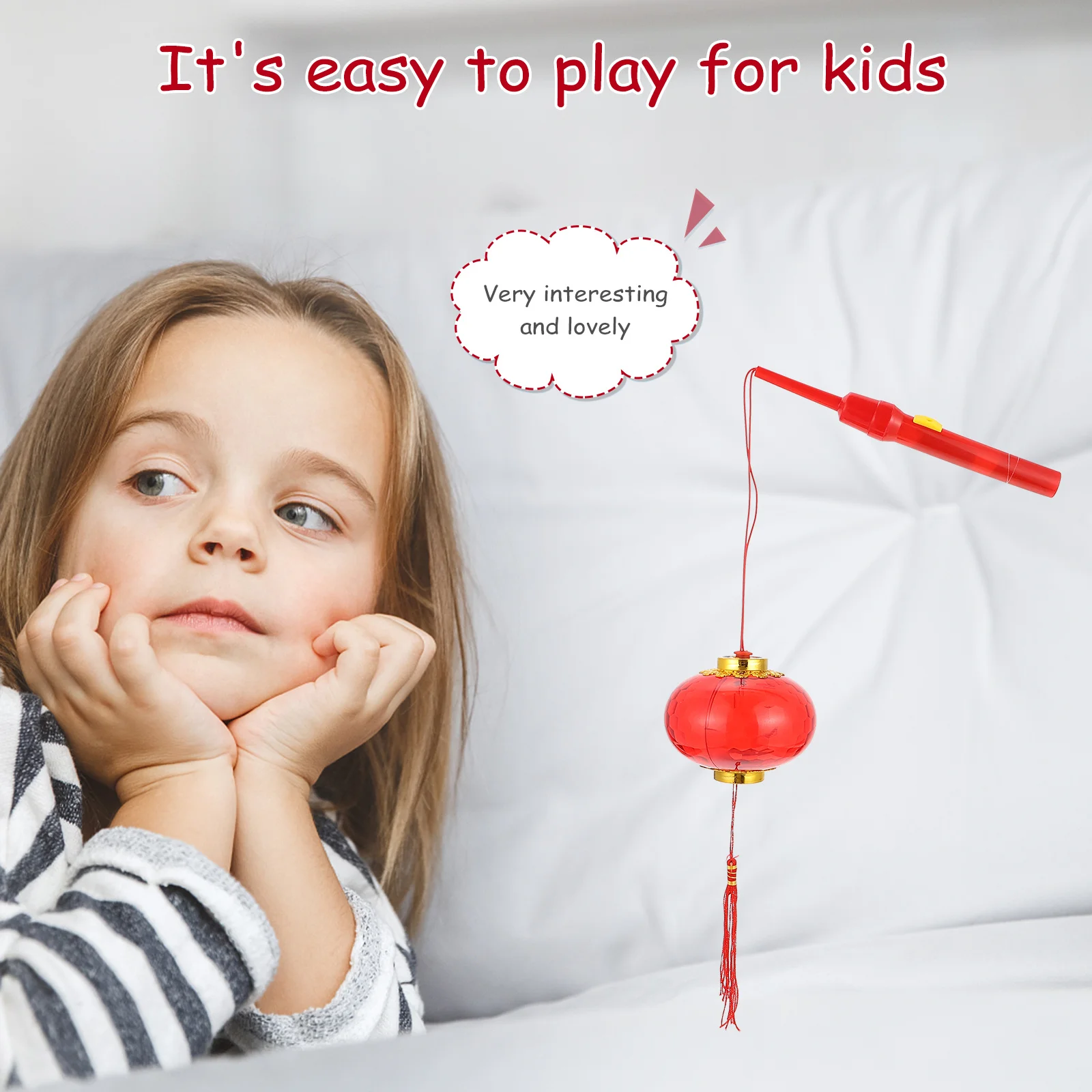 

2Pcs Creative Style Pendant Glowing Lantern for Festival Scene Adornment New Year Lantern Spring Festival