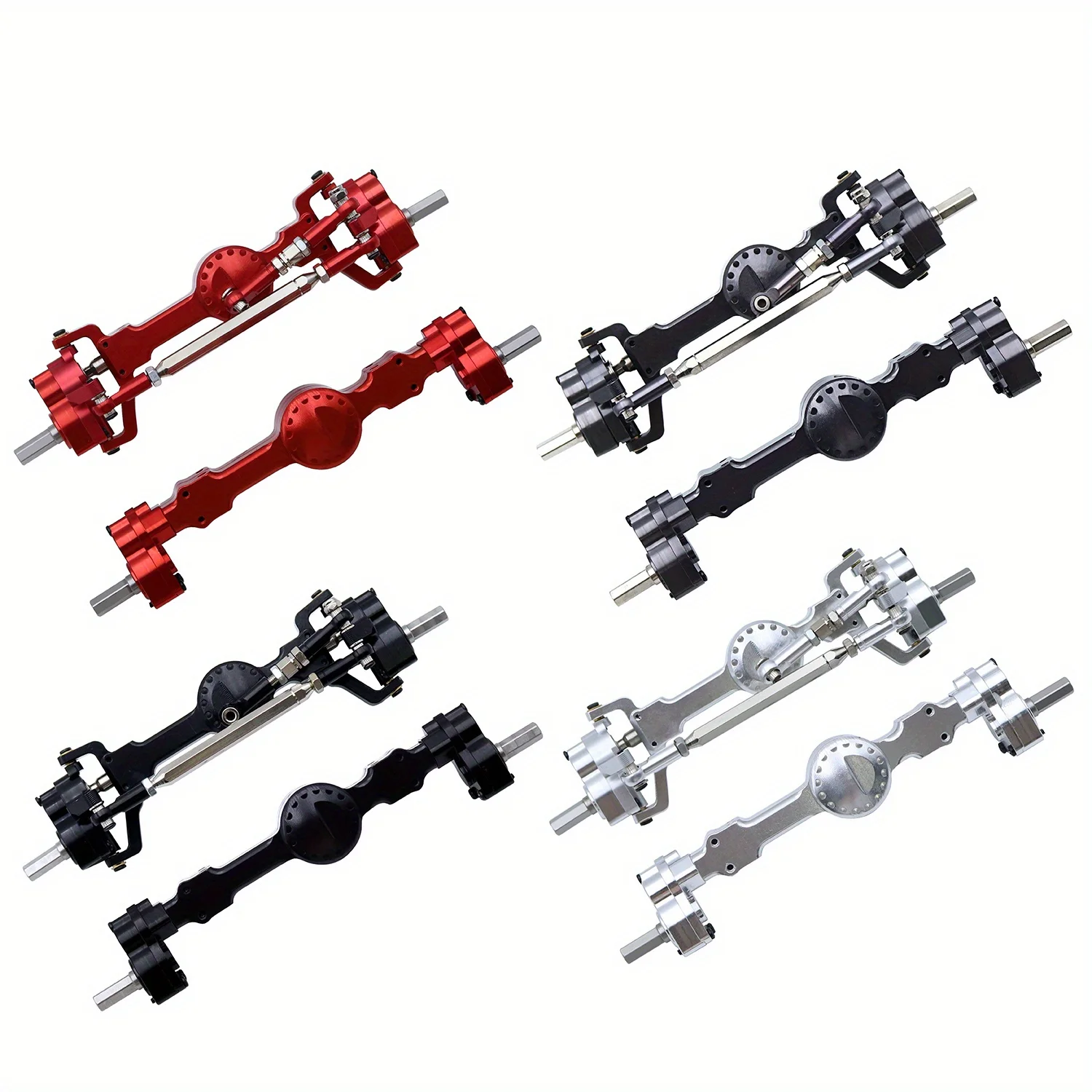 MN 99S Aluminum Alloy CNC Full Metal Front Rear Portal Axle Set For 1/12 MN MN99S MN98 D90 D91 D99 D99S V1 MN90 RC Car Upgrade