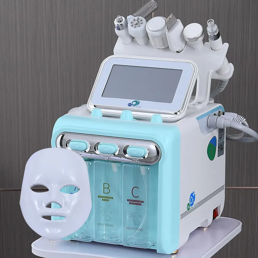 New6-In-1/7-in1 Hydro Dermabrasion Machine Deep Facial Cleaning lifting Water Oxygen Spray Skin Care Bubble SPA Beauty Equipment