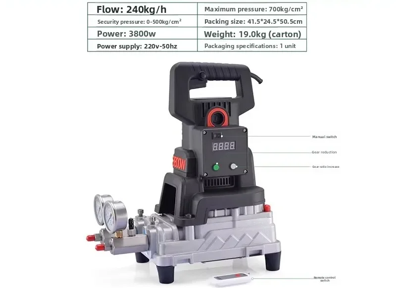 （Popular Items Today）3800W Water-Curing Acrylate Grouting Machine | 2-Component High-Pressure Plugging Tool With Adjustable Pres