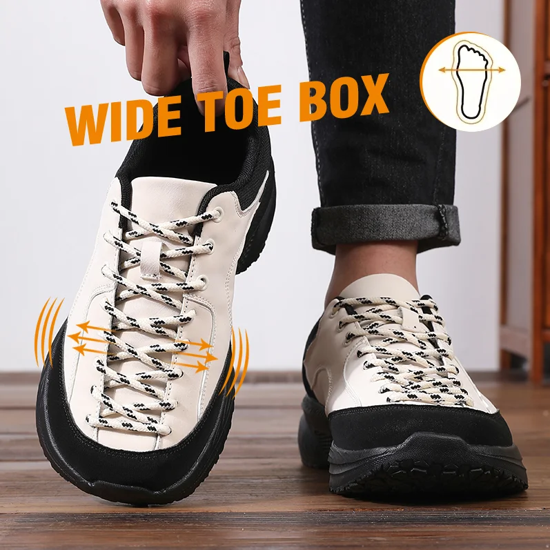รองเท้าเดินป่าหนังกลับแบบกว้าง - Men'S Shoes Zero Drop บทวิจารณ์และราคา