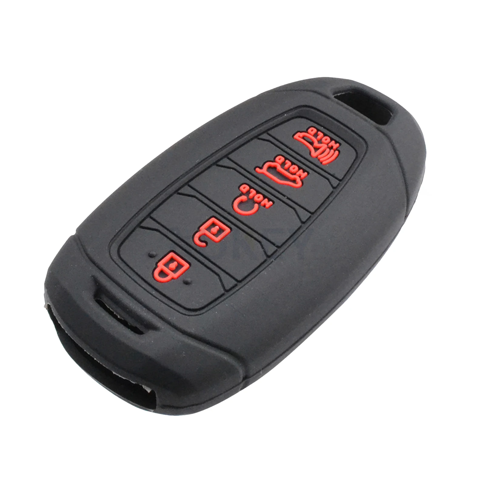 For Hyundai Elantra Palisade Azera Venue Kona Veloster N Accent 2022 2021 2020 5 Button Remote Smart Key Fob Silicone Case Cover