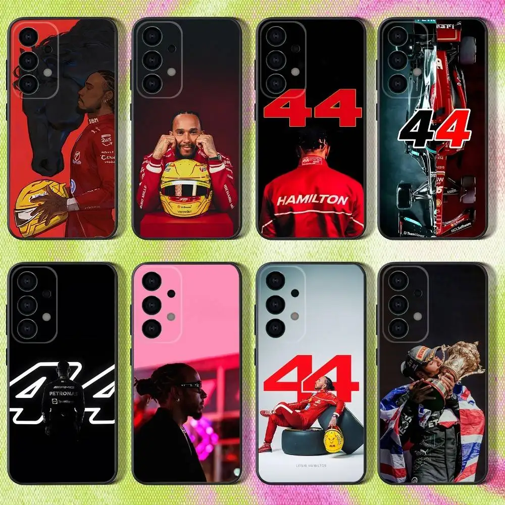 

44 L-Lewis H-Hamilton-S Phone Case For Samsung S25,S24,S21,S22,S23,S30,Ultra,S20,Plus,Fe,Lite,Note,10,9,5G Black Cover