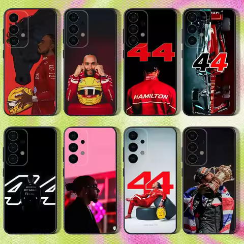44 L-Lewis H-Hamilton-S Phone Case For Samsung S25,S24,S21,S22,S23,S30,Ultra,S20,Plus,Fe,Lite,Note,10,9,5G Black Cover