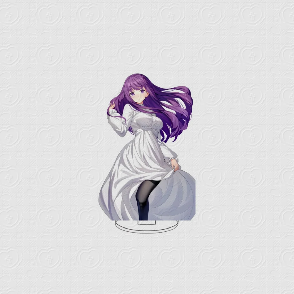 Anime Frieren: Beyond Journey End Frieren at the Funeral Cosplay Acrylic Figure Stand Model Plate Desk Decor Christmas Gift