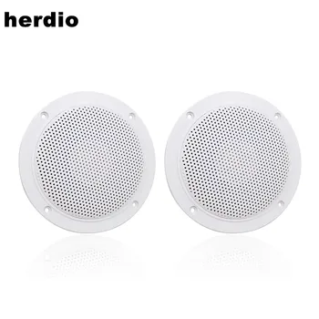 Herdio 4 ''160W deniz su geçirmez tavan hoparlörleri motosiklet ATV UTV Golf teknesi UV geçirmez açık müzik hoparlörü Dropshipping