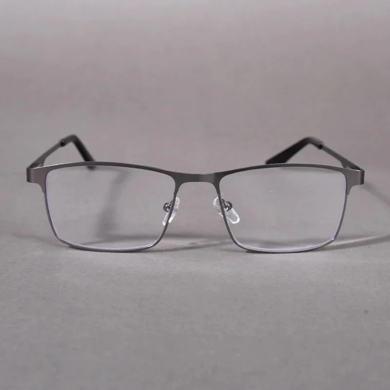 Lesebrille für Herren mit Blaulichtfilter, Metallrahmen, Federscharnier, Presbyopie +0,75-4 Dioptrien Vergrößerungslinse – Detail 13