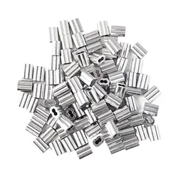 와이어 로프 및 케이블용 알루미늄 압착 루프 슬리브, 직경 2mm, 120x