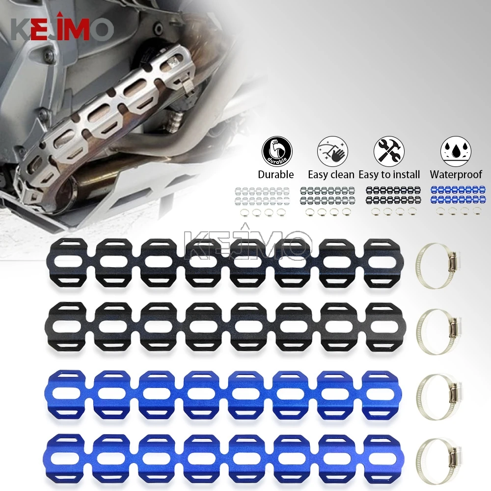 

F700GS F850GS Exhaust Heat Shield Wrap Muffler Pipe Cover Heel Guard Protection For BMW R1200GS LC ADVENTURE F800GS Motorcycle