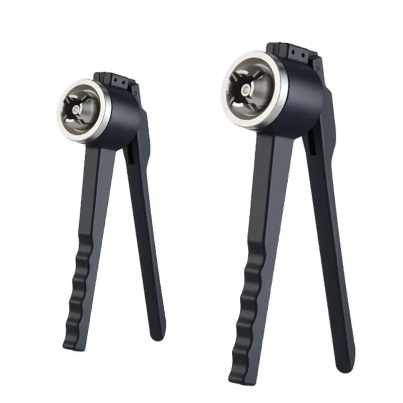 Hand Operated Vial Crimper Bottle Cap Tool with Textured Handle and Steel Cap Head for Daily Opening and Pressing in Home D2RD