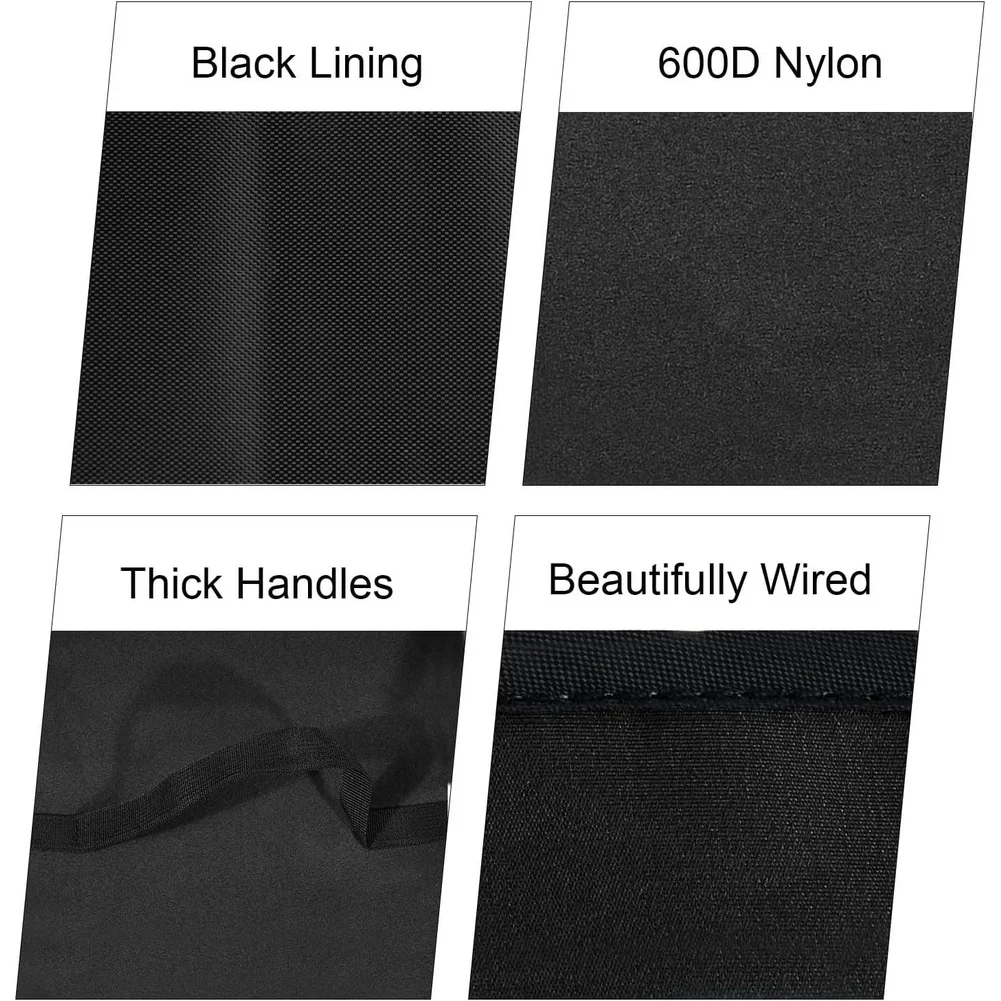 Waterproof 600D Nylon Griddle Cover Compatible with For sizzle for Pro XL GX101 Dustproof Scratch Resistant Black 25x18x7.5cm