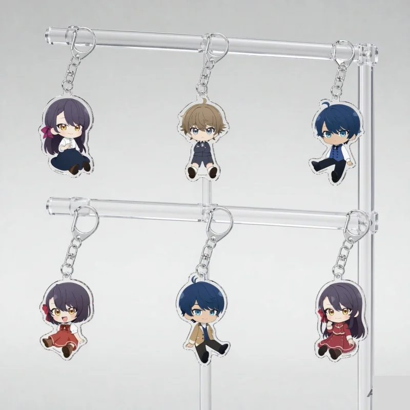 Anime I'll Become a Villainess Who Goes Down in History Acrylic Pendant Keychains Key Chain Key Ring Phone Bag Hanging Jewelry