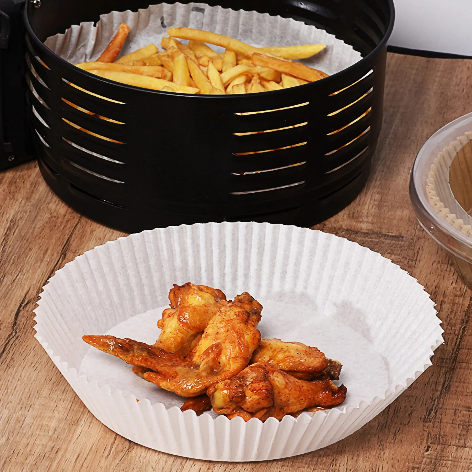 

Air Fryer Baking Bowls Air Fryer Paper Trays Air Fryer Baking Pads Paper Baking Trays Air Fryer Supplies