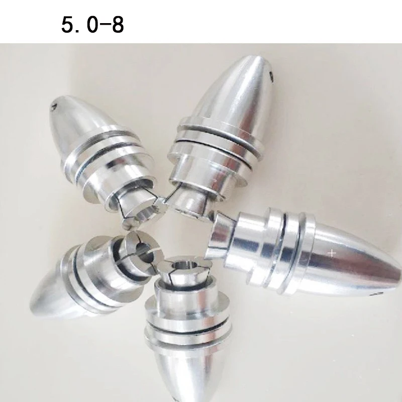 Atualizado 5pcs3mm/3.17mm/4mm/5mm alumínio bala hélice adaptador titular m5/m6/m8 para avião rc spinner quadcopter peças de motor