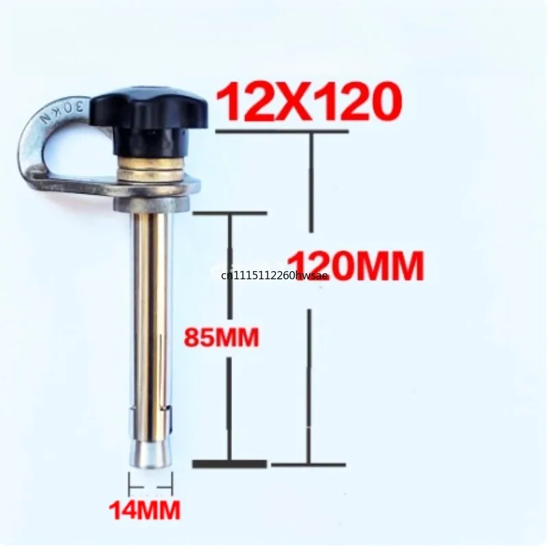 M12 Removable Anchor Point 304 Stainless Steel Expansion Rock Bolt Rock Climbing Safety Rope Fixing Nail