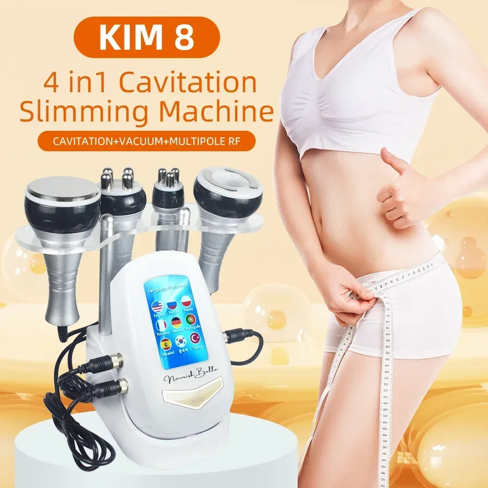 40K 3/4IN1 Cavitation  Body Slimming Machine Beauty Device Facial Massager Skin Tighten Face Lifting Vacuum Suction