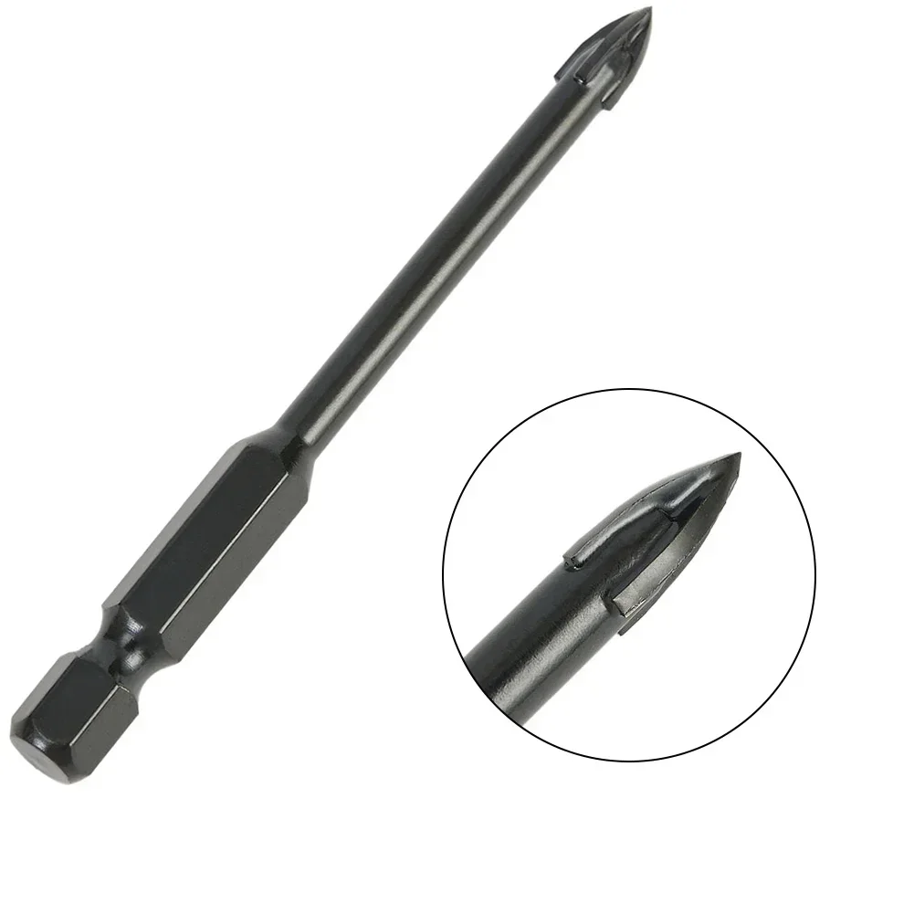Broca para madera, herramientas de perforación de azulejos de cerámica, hormigón, Metal, sierras perforadoras de diamante para gres, 4-12mm,
