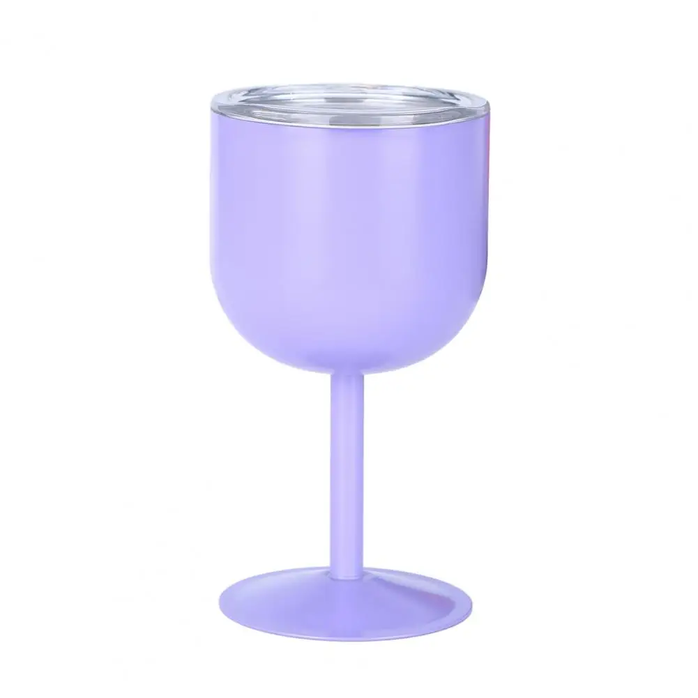 Stainless Steel Stemless Wine Glass Stainless Steel Goblet Set with Straw Lid 4 Oz Compact Thermal for Cocktails for Wedding