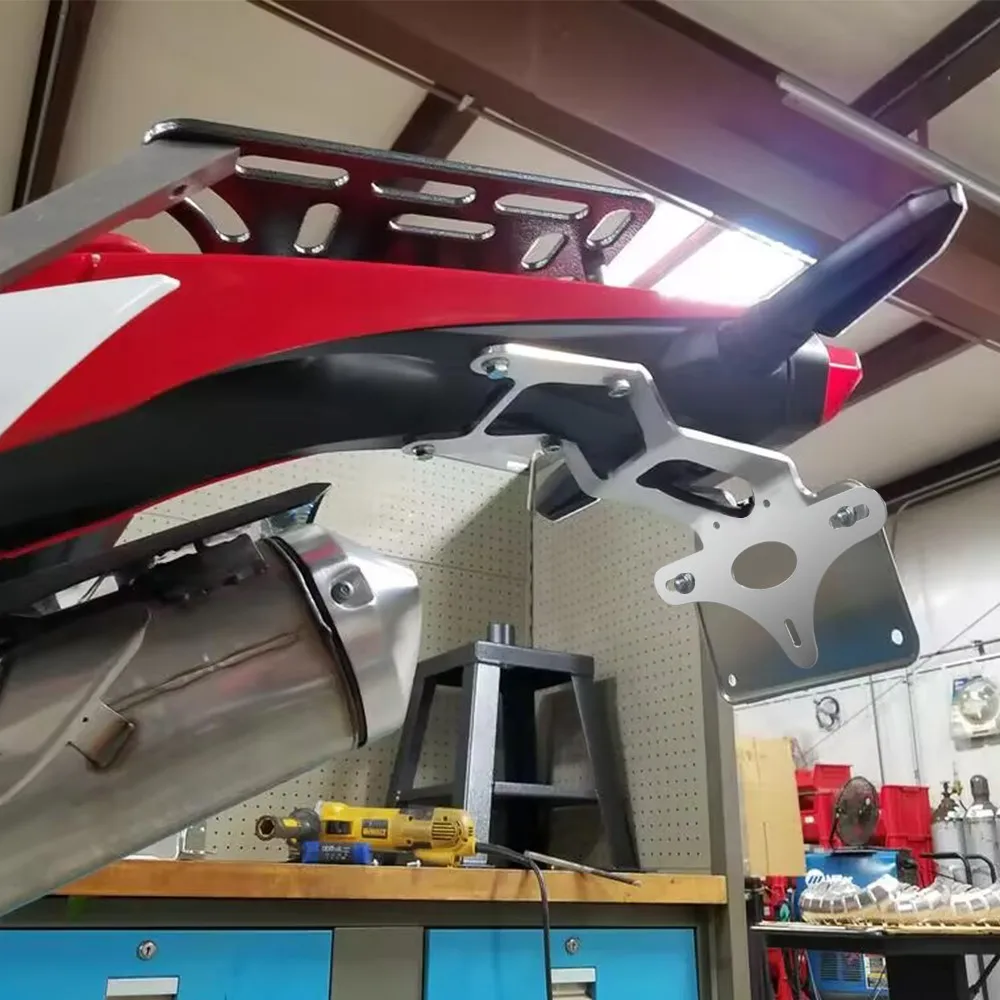 اكسسوارات الدراجات النارية لهوندا CRF450L/CRF450RL 2019-2023 2024 2025 الذيل الخلفي مرتب لوحة ترخيص حامل الحاجز مزيل عدة #4