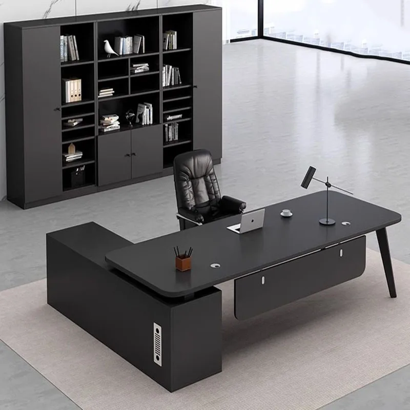 designer luxury office desk modern Save space big size wooden beauty Safe office desk vintage mesas escritorio trendy furniture