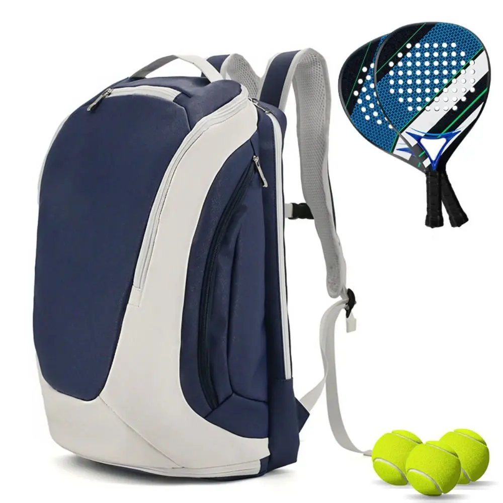 

Рюкзак с ракетками для пиклбола большой емкости, легкая регулируемая сумка-тоут для пиклбола, водонепроницаемая сумка на плечо для пиклбола