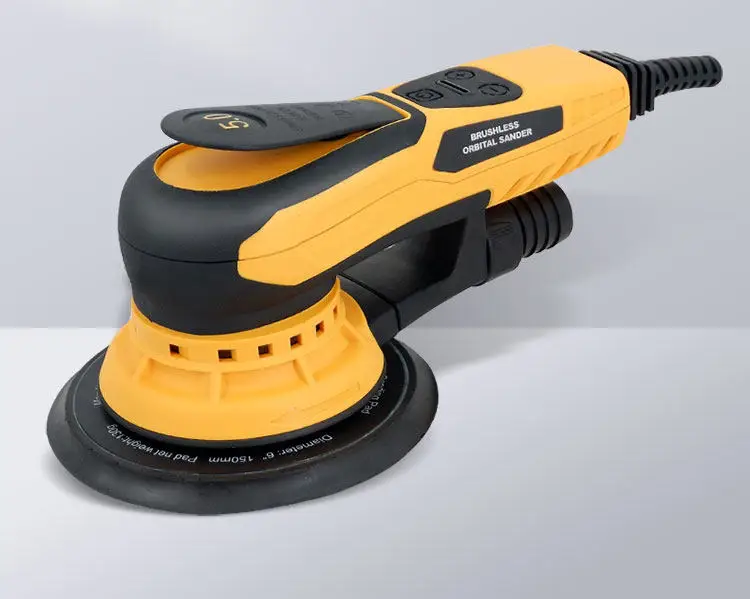 Brushless Dust-Free Dry Grinder | Car Body Filler Sanding & Polishing Machine with Dust Extraction System