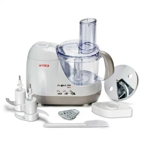 Arnica 444 Prokit Mini 600 W Multi-Function Kitchen Robot, slicer, grating, shredding, mixing, 600 Watt 2 different speed