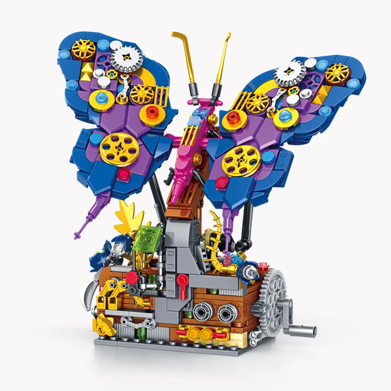 

MOC Insect Series Mechanical Butterfly Assembled Building Block Educational Toy Boys and Girls Ornament Bricks Gift