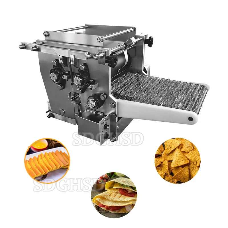 Automatic Pneumatic Tortilla Pizza-Former Pancake Bread Pizza Crust Base Dough Pita Press Presser Form Naan Make Machine