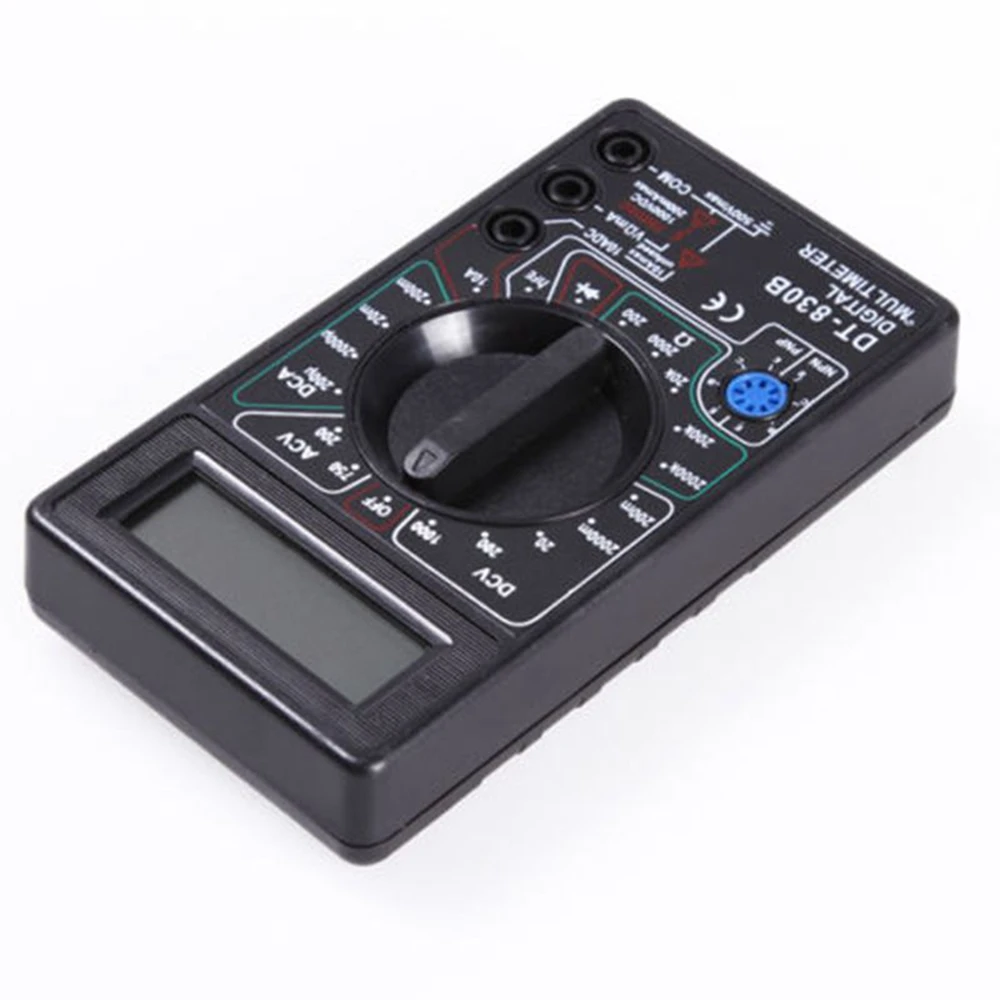 Imagem -05 - Multímetro Digital dc ac Voltímetro Amperímetro Tester Diodo Ohm Medidor Check Hfe Proteção contra Sobrecarga Dt830b