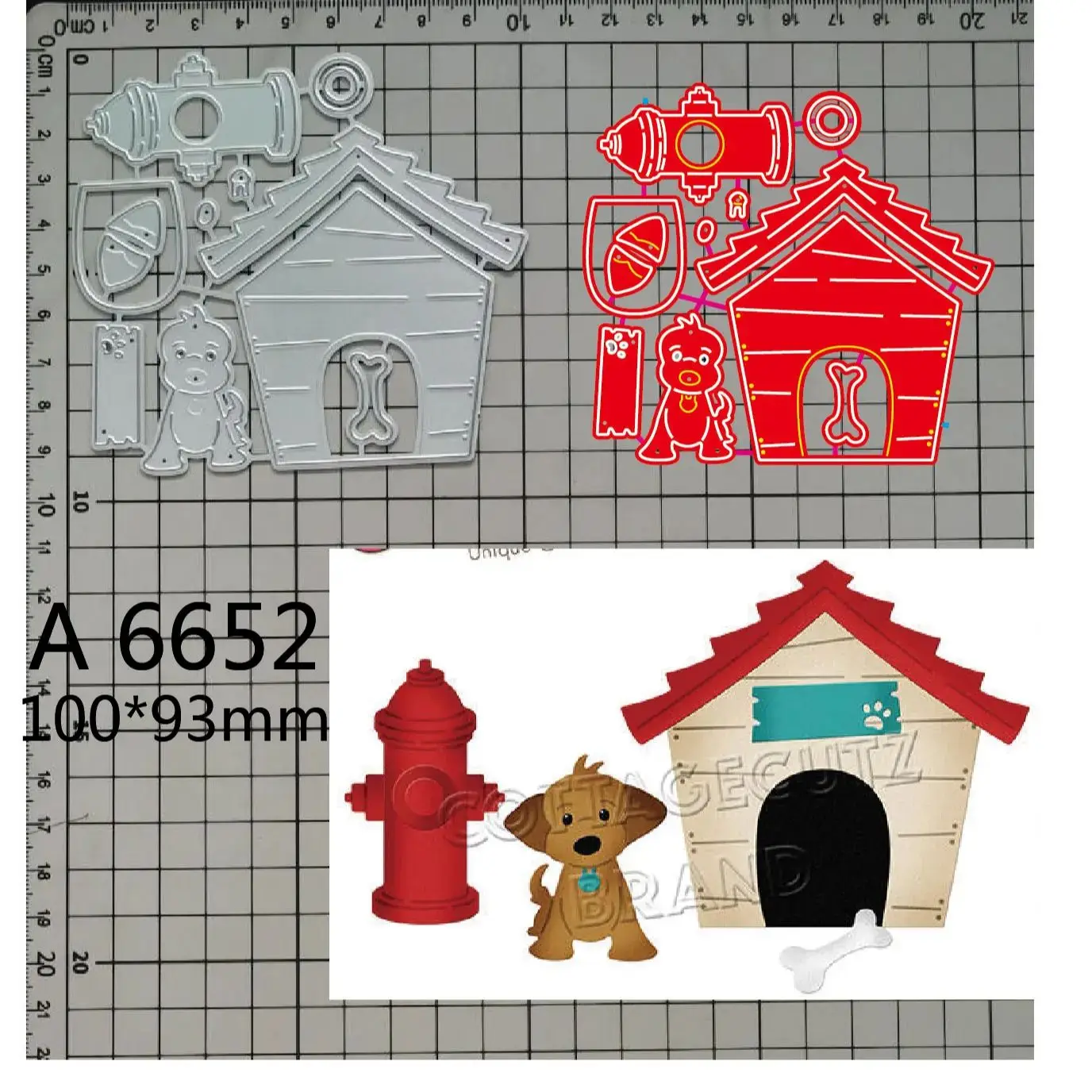 New 2023 Metal Cutting Dies Dog kennel fire hydrant dog diy Scrapbooking Photo Album Decorative Embossing PaperCard Crafts Dies