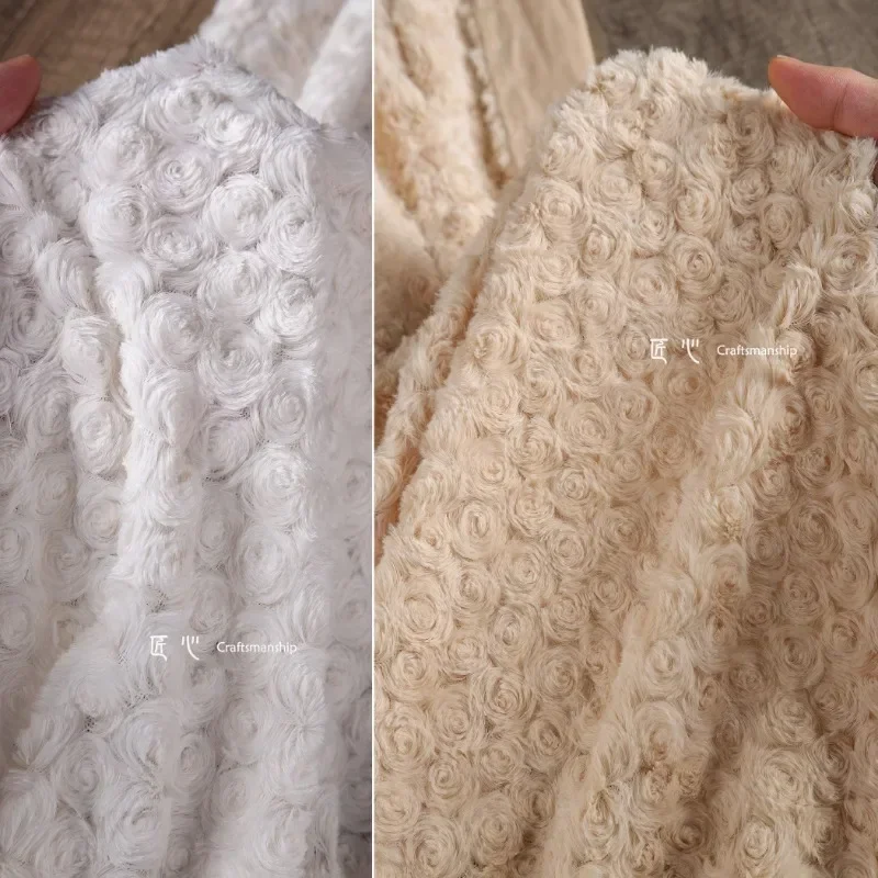 

Плюшевая ткань Верблюжья мягкая теплая утолщенная шерстяная хлопковая куртка Дизайнерская ткань Одежда «сделай сам» Швейные метры Чистый полиэстер Материал