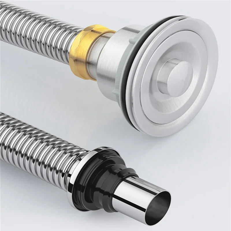 

ABGR-Сто для раковины, сито для раковины из нержавеющей стали с пробкой для раковины/уплотнительной крышкой, канализационная труба для кухонной раковины