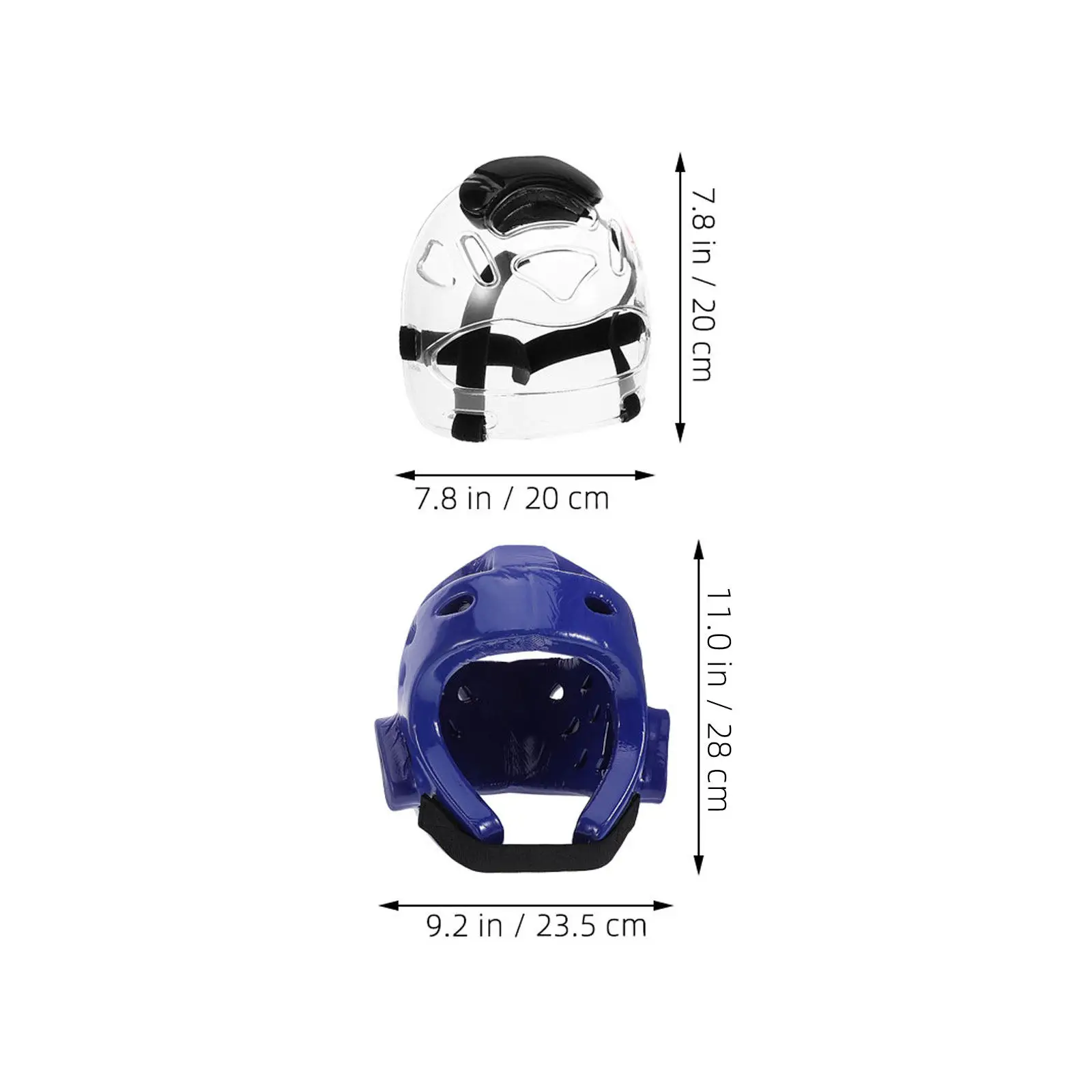 Kids Taekwondo Sparring Headgear Protective Guard Adjustable Strap Lightweight Breathable Foam Padding Karate Training Gear