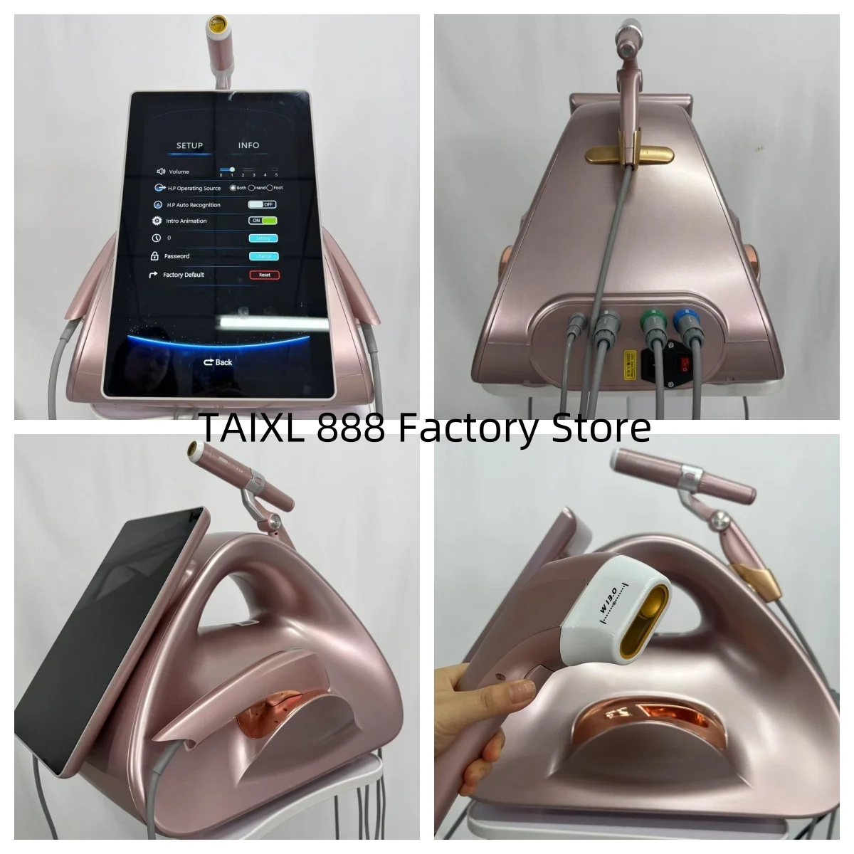 

12D HIFU TT MPTSTL machine with 10 cartridges and 3 handles