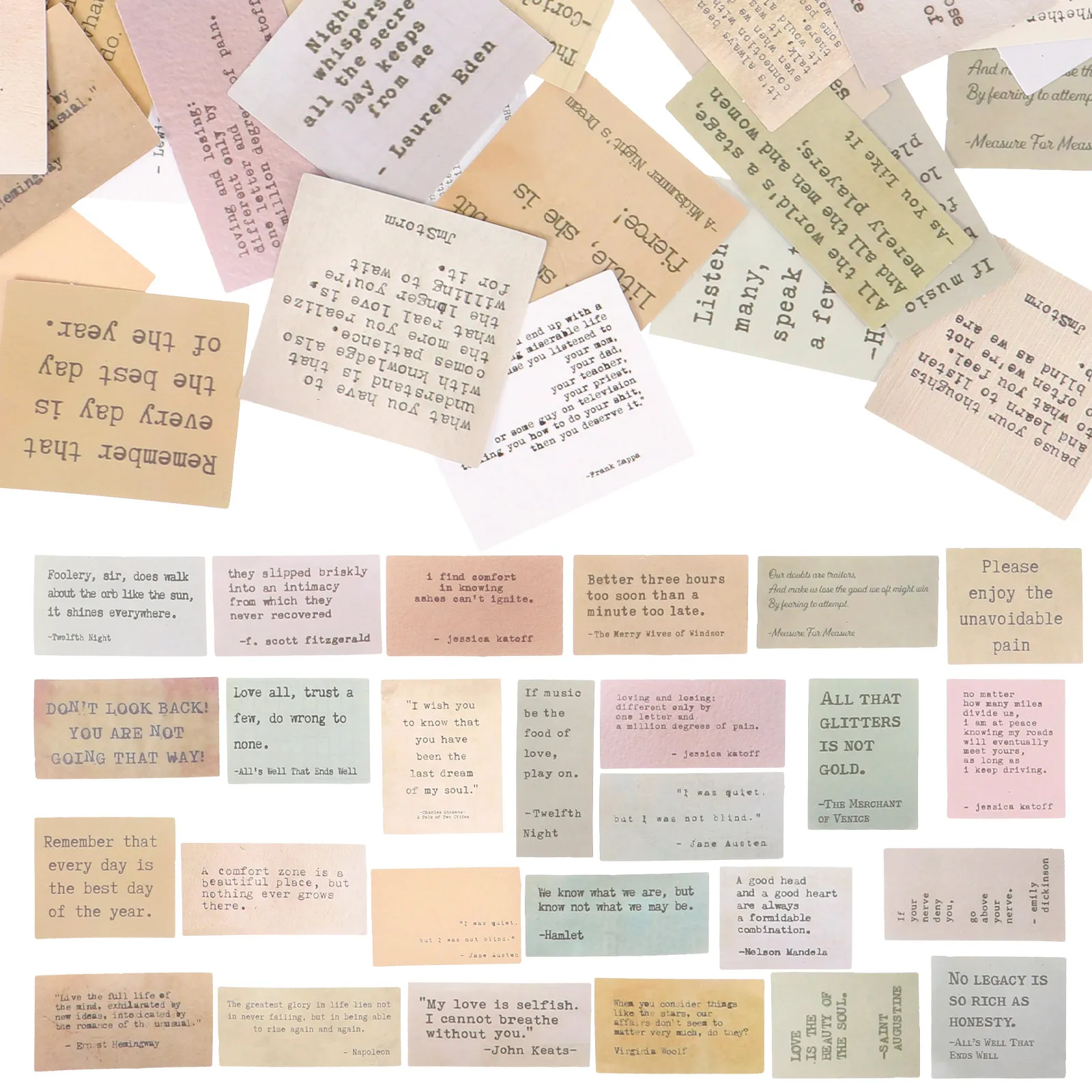 60pcs Motivational Quote Stickers for Journal, Planner, Laptop, Notebook & DIY Scrapbooking Decoration