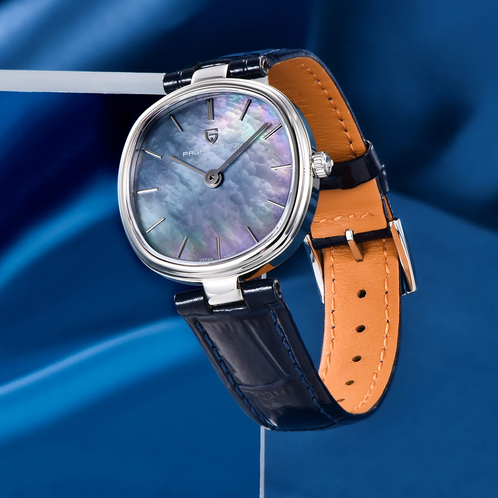 New Luxury PAGANI DESIGN Women's Watch Simple Retro Leather Quartz Women's Watch Sapphire Lens Waterproof Gift Women's Watch+box