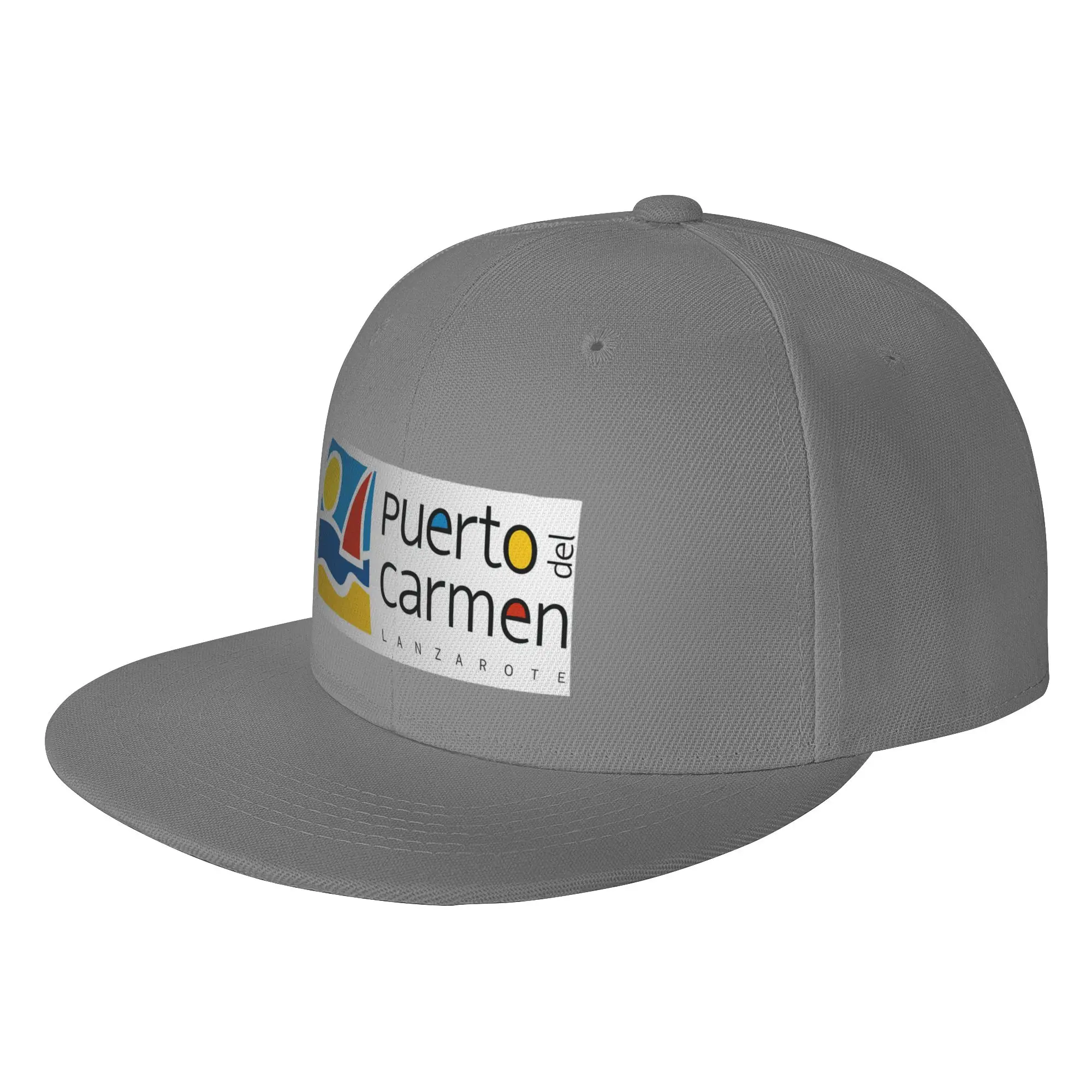 Fashion Puerto del Carmen Lanzarote Flat Brim Sun Hat  Sunshade Sun Cap
