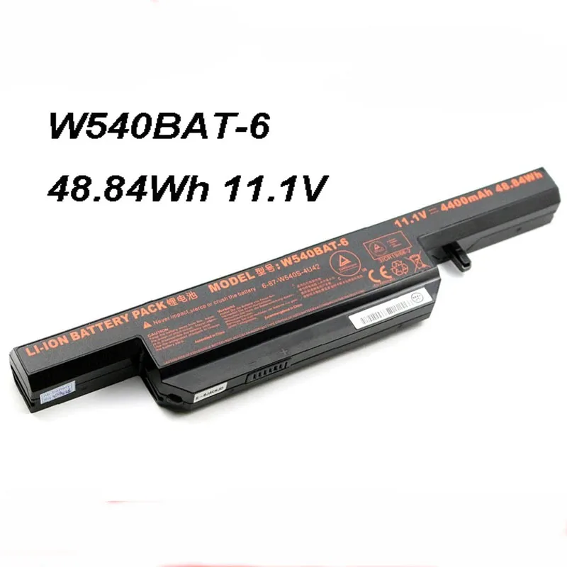 W540BAT-6 48.84Wh 11.1V Laptop Battery For Clevo W540 W540EU W550 W550EU W55EU 6-87-W540S-427 6-87-W540S-4U42