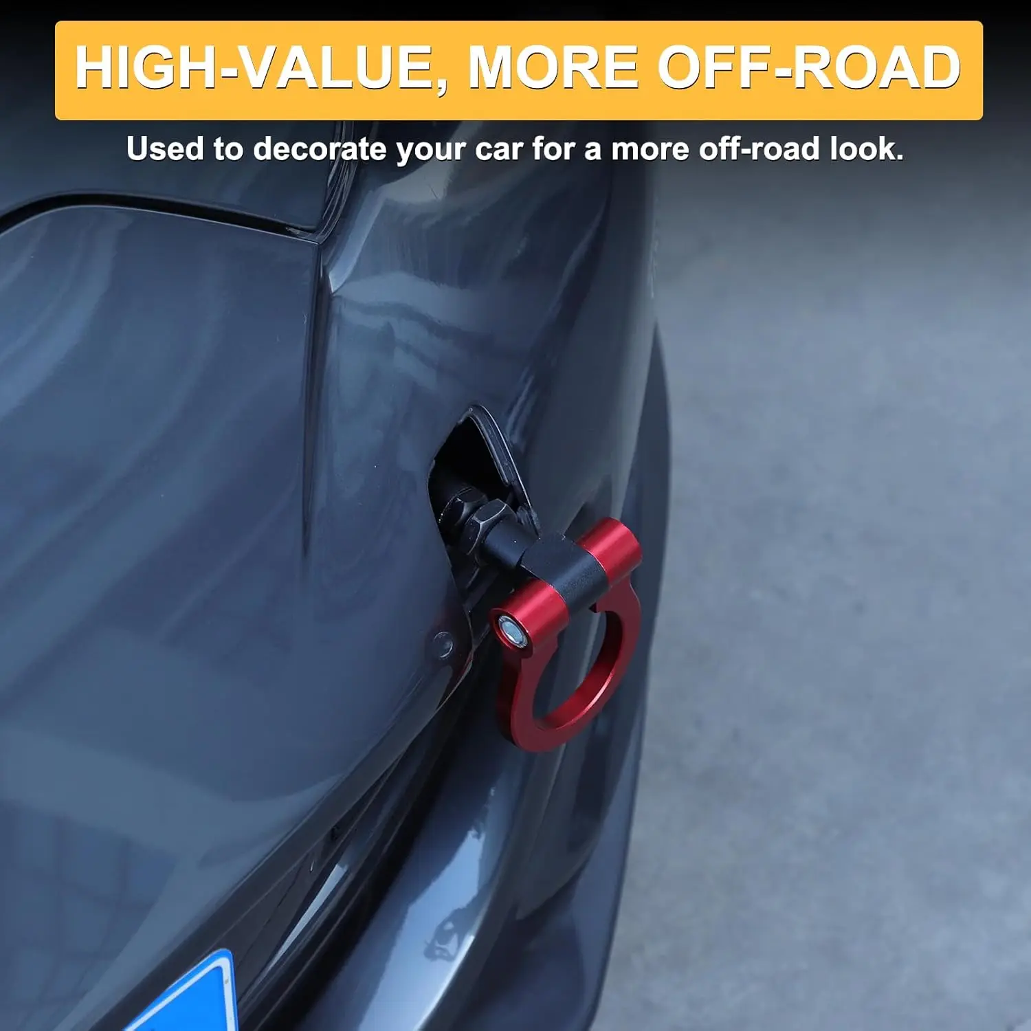 Tow Hook Front Rear Bumper Towing Hooks for Mazda MX-5 ND 2016-2024 Red