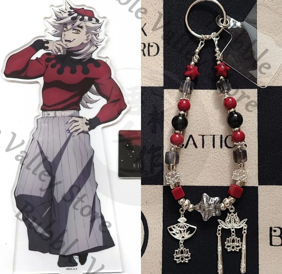 

Аниме Demon Slayer Douma Косплей Ручная работа из бисера цепочка для мобильного телефона мультфильм бусины для телефонов ремешок кулон украшение Рождественский подарок