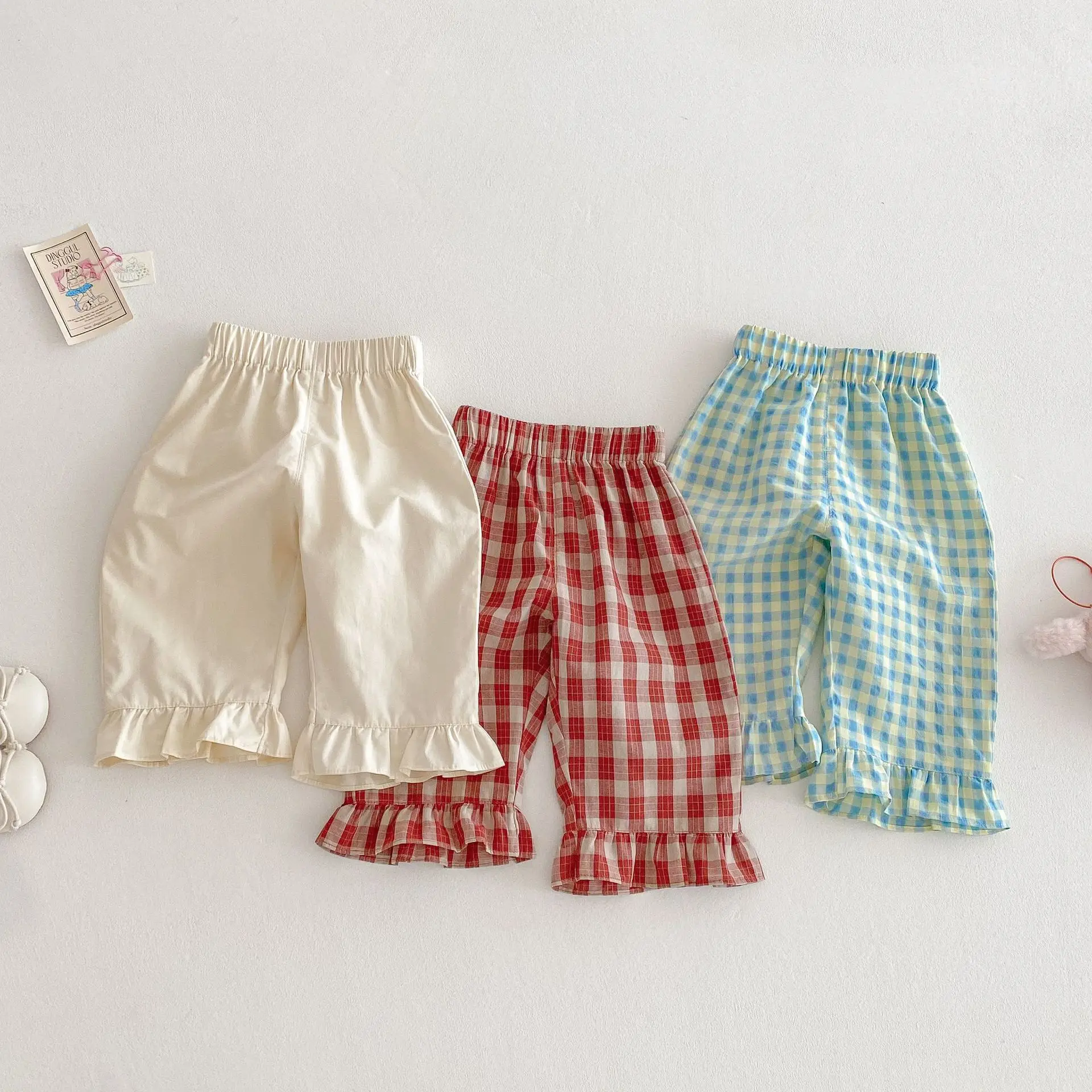 Baby Clothing Korea - 여름 유아 소녀 스트레이트 레그 팬츠