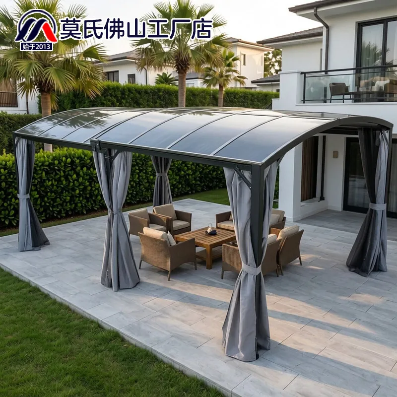 HW-19 Mobile Garage Carport Parking Shed Household Canopy Tent Villa Courtyard Outdoor Retractable Canopy Sun Shed