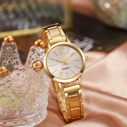 Luxury Women Watch Simple Dial Hollow Strap Fashion Gold Quartz Wristwatch Student Ladies Watches Reloj Mujer Dropshipping