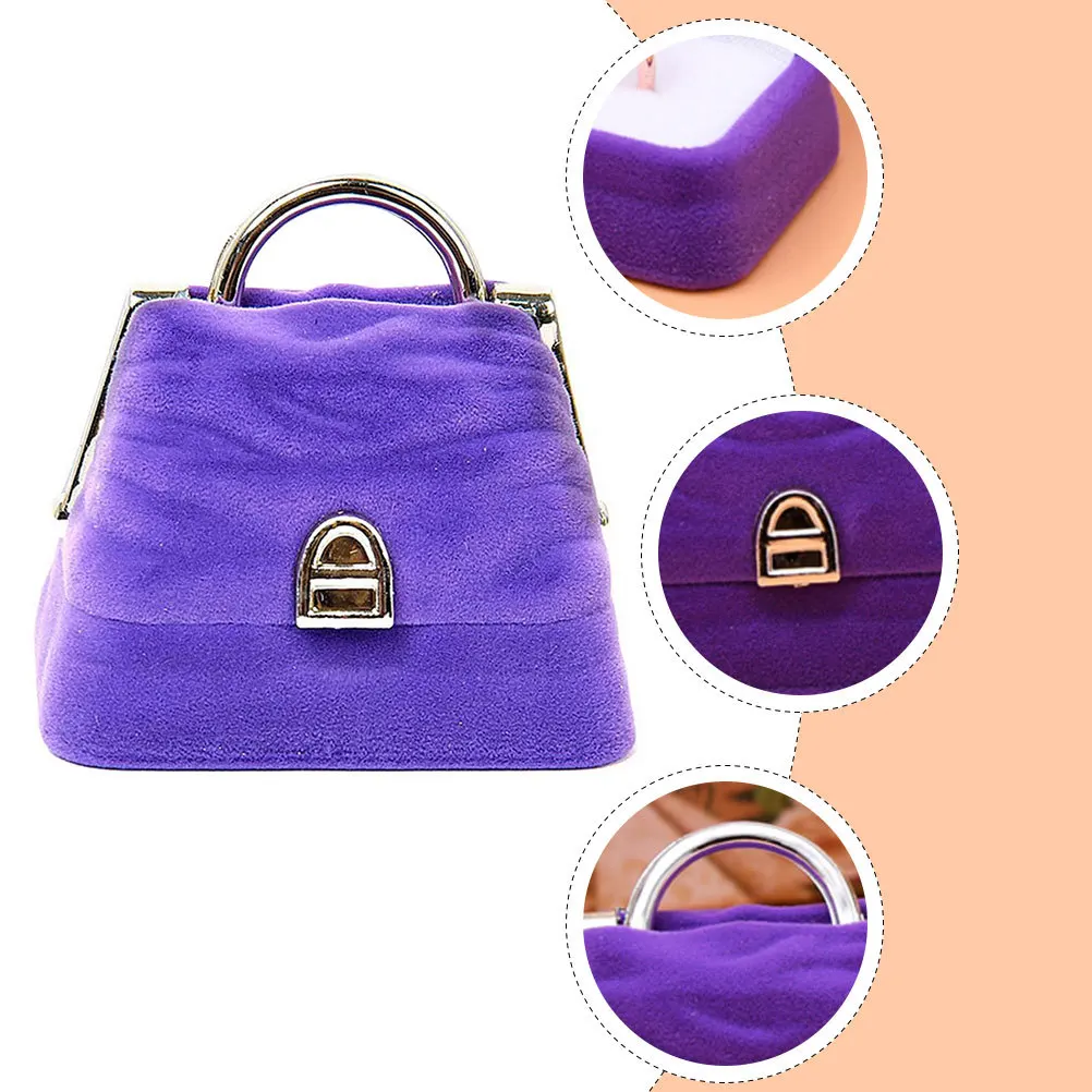 

Прочная фланелевая коробка для колец, чехол для хранения ювелирных изделий, уникальный дизайн для сюрпризы, помолвки, свадебный подарок, коробка для колец, контейнер для ювелирных изделий