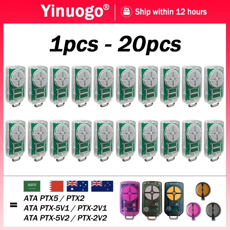 Garage Door Opener For ATA PTX5V2 PTX5 PTX5V1 PTX2 PTX2V1 PTX2V2 Tricode GDO Garage Door Remote Conrol Hand Transmitter