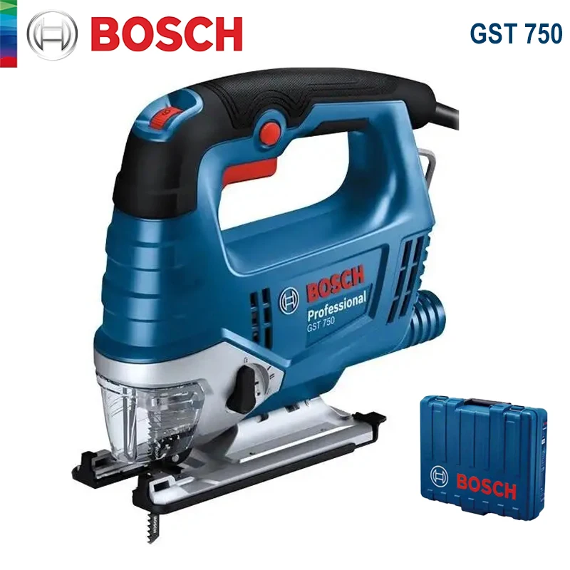 

Электрическая ножовка Bosch GST 750, 520 Вт, 6-скоростная многофункциональная электрическая сабельная ножовка, деревообрабатывающие металлические режущие электроинструменты